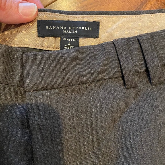 Banana Republic Sz 4 Martin Fir Brown Dress Pants - Picture 3 of 4